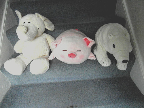 Three giant cuddly soft - giant, toys