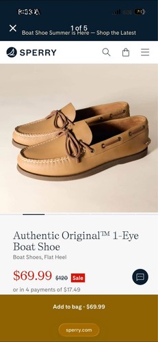 Sperry authentic original - sperry,