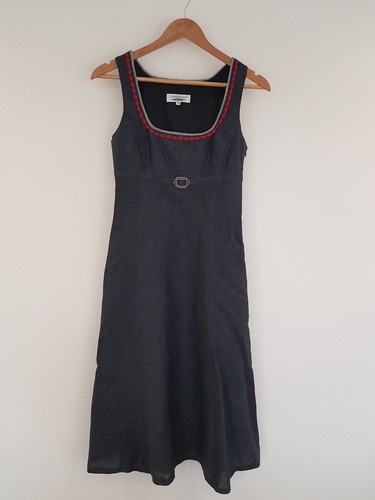 Vintage dress pinafore black - pinafore,