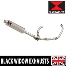 DL650 V-STROM 2017-2024 Full Exhaust System 400mm Round Silencer End Can 400SR