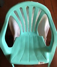 Children’s Stacking Green Plastic Chair Garden Indoor Outdoor Party