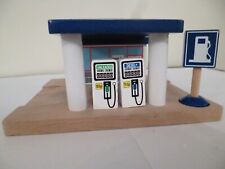 Wooden Petrol Station for wooden track or road.