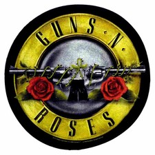 Guns N Roses Bullet Logo Back Patch Official Rock Band Sew On Jacket Vest