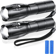 LED Torch Rechargeable, 2PCS