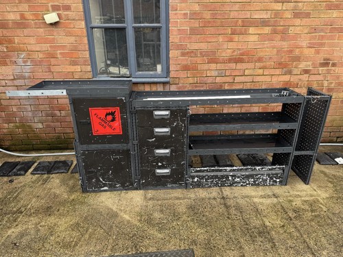 Van storage racking shelving - van,