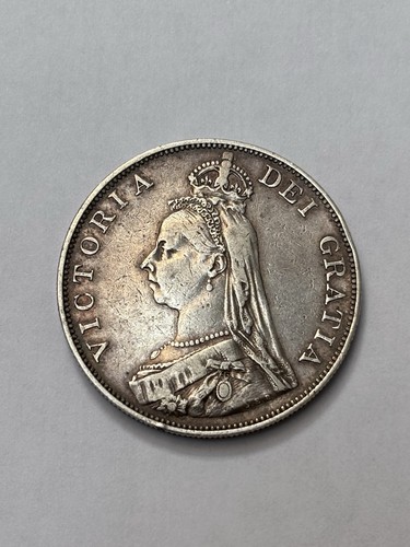 1889 silver double florin - double,