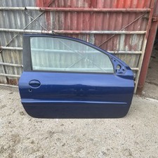 2003 Peugeot 206 Drivers Side Front Door  In China Blue EGE 1998-2009