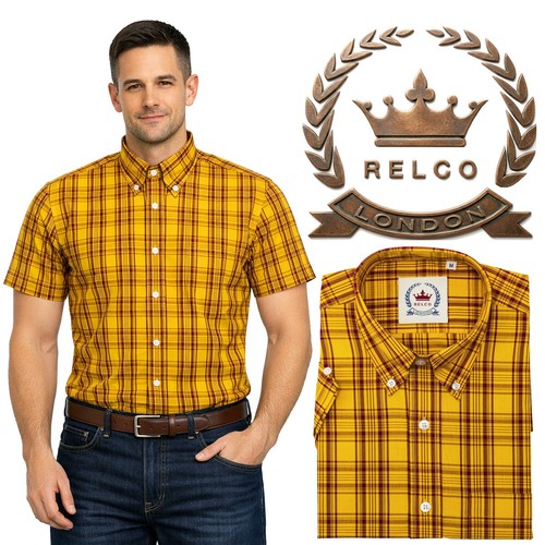 Relco men check short sleeve - relco,