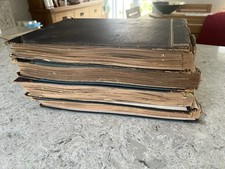 Lot of 4 Antique Postcard Albums Mostly Topographical 1897-1914 All Dated