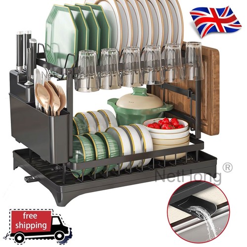 Tier dish drying rack with - drying,