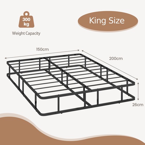 King size metal bed - king,