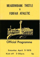 MEADOWBANK v Forfar 1974/1975
