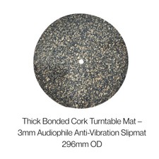 Bonded cork turntable mat - mat, –