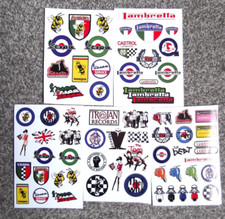 5 x  VESPA LAMBRETTA  SKA MOD  scooter music STICKERS  .  or choose any mix of 5