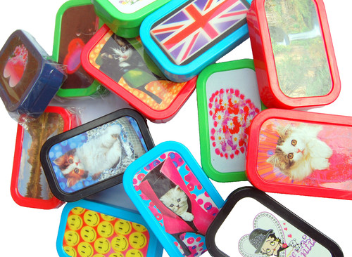 Plastic tobacco tin 1oz - plastic,