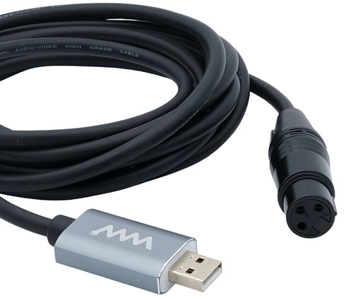 Xlr female usb microphone - to, a