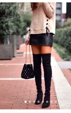 Karen Millen  Over Knee Leather Boots