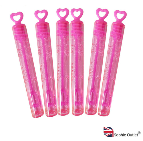 Pink heart bubble - bubble, wand