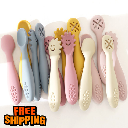 3pcs baby learning spoon set - spoon,