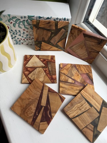 Handcrafted olive wood resin - handcrafted,