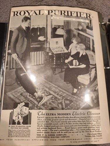 1932 royal purifier vacuum - royal,