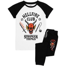 Stranger Things Childrens/Kids Hellfire Club Pyjama Set  NS7477