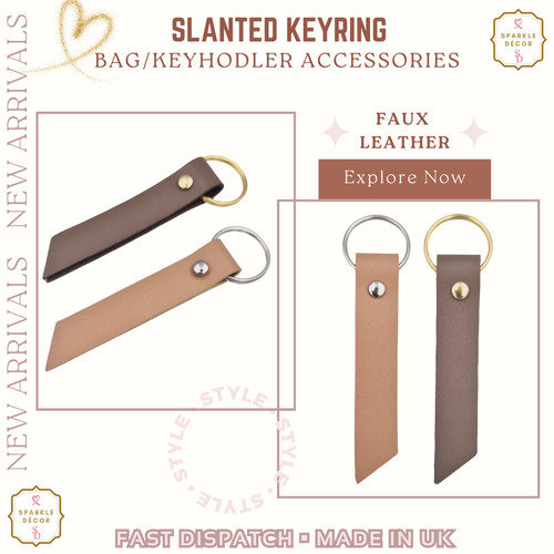 Leather keyring keychain - leather,