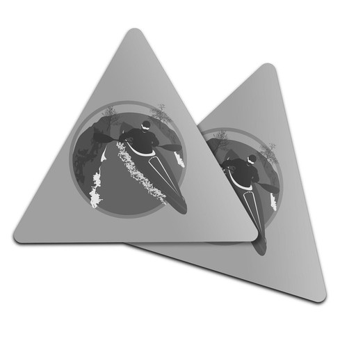 Triangle coaster bw - -,