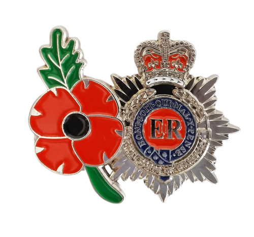 Purple poppy pin - pin, badge