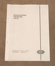 Aciera Type 22 Drilling & Boring Machine Manual