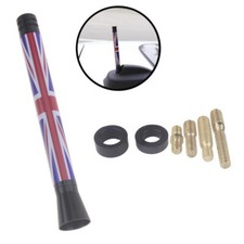 Car Roof Short Rod Antenna Union Jack Red Blue Design Radio Universal DAB B159