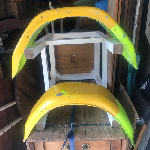 Pair metal mudguards - of,