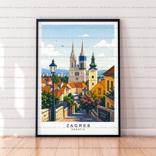 Zagreb croatia unframed - zagreb,