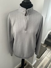 FJ Footjoy L/S Grey Golf Top  jumper size M chest 42