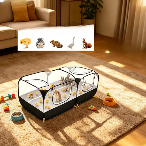 Foldable small animal playpen - animal,