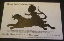 Old Military Comic MAJOR CORKER'S INDIAN STORIES MAJOR MASTERED MAN EATER TIGER