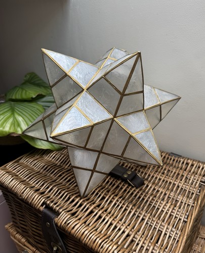 Capiz shell star pendant