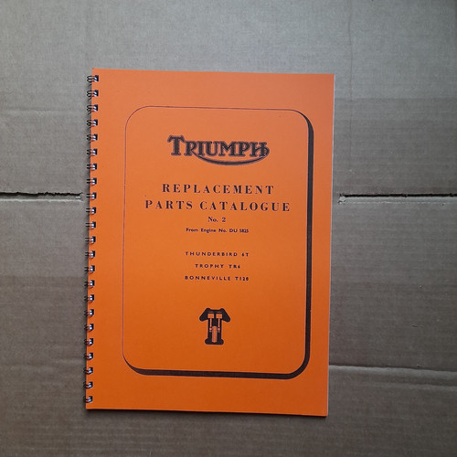 Triumph t120 tr6 - parts, book