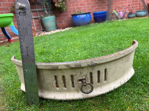 Vintage fire place front ash - fire,
