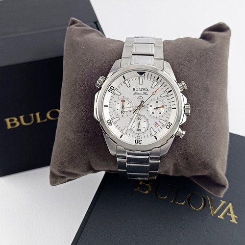 Bulova men marine star white - bulova,