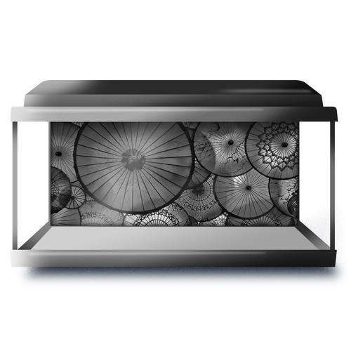 Fish tank background 90x45cm - tank,