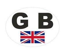 GB CAR STICKERS - UK OVAL SELF