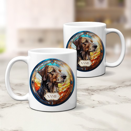Personalised deerhound dog mug - deerhound,