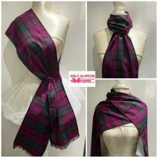 Royal Stewart Tartan Sash Rosette Burns Night Black Watch Fabric Scottish Kilt