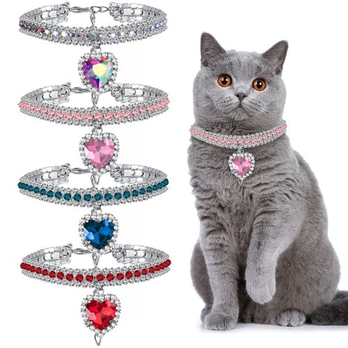 Rhinestone puppy dog collar - rhinestone,