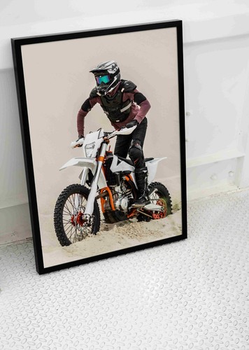 Motocross motorbike poster art - motocross,