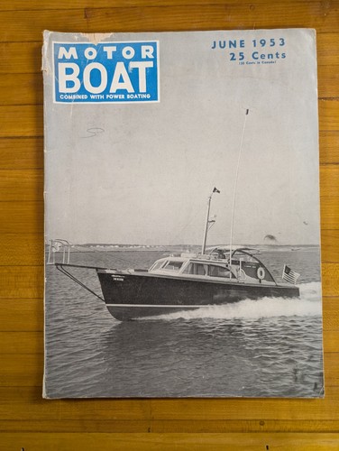 Vtg motor boat with - motor, power