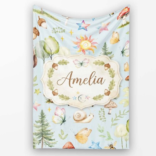 Soft fleece blanket watercolor - soft,