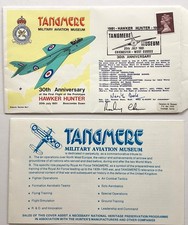 1981. SIGNED  NEVILLE DUKE. Hawker Hunter 30th Anniv. Cover.  Aircraft. Tangmere