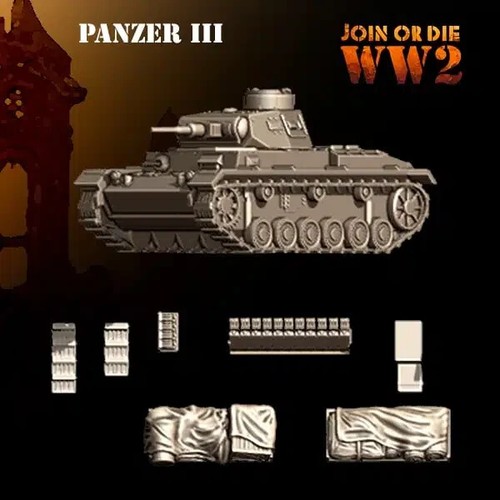 28mm wwii german panzer iii - 28mm,